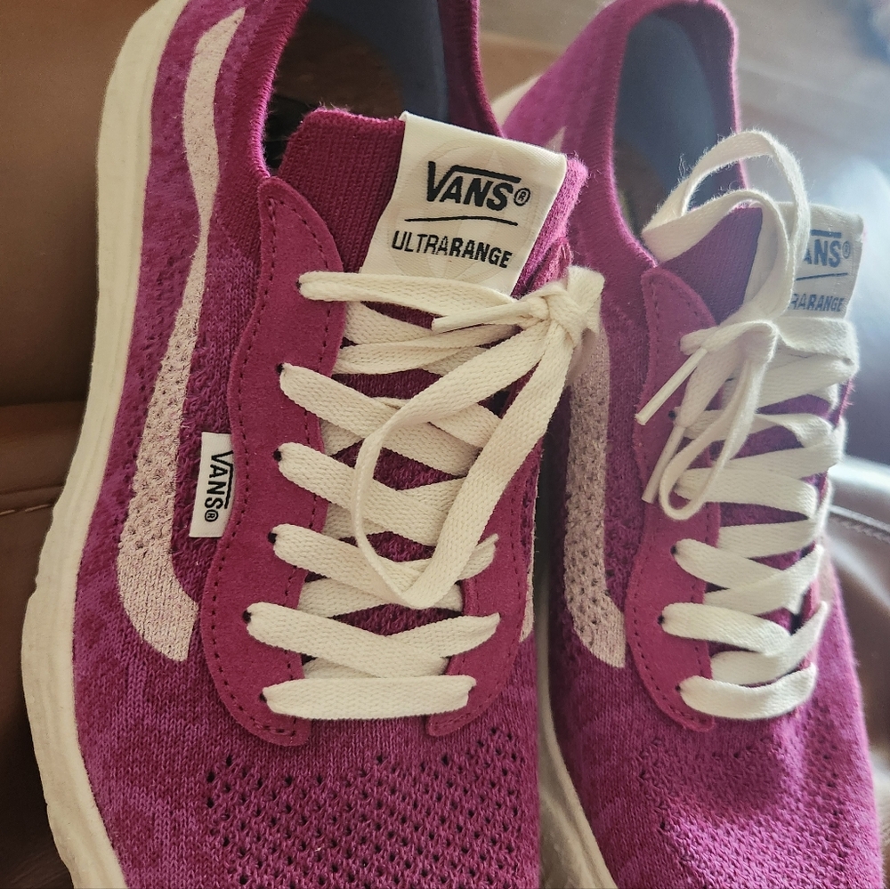 Vans Pink and White ultrarange eco cush  10 men 11.5 women tried on but not worn